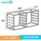 Amgood AmGood 10 Tier Wall Mounted Half Size Sheet / Bun Pan Rack. 40 in. x 13 in. x 18 in. BPR WM-HALF-10-Z - alternate 5